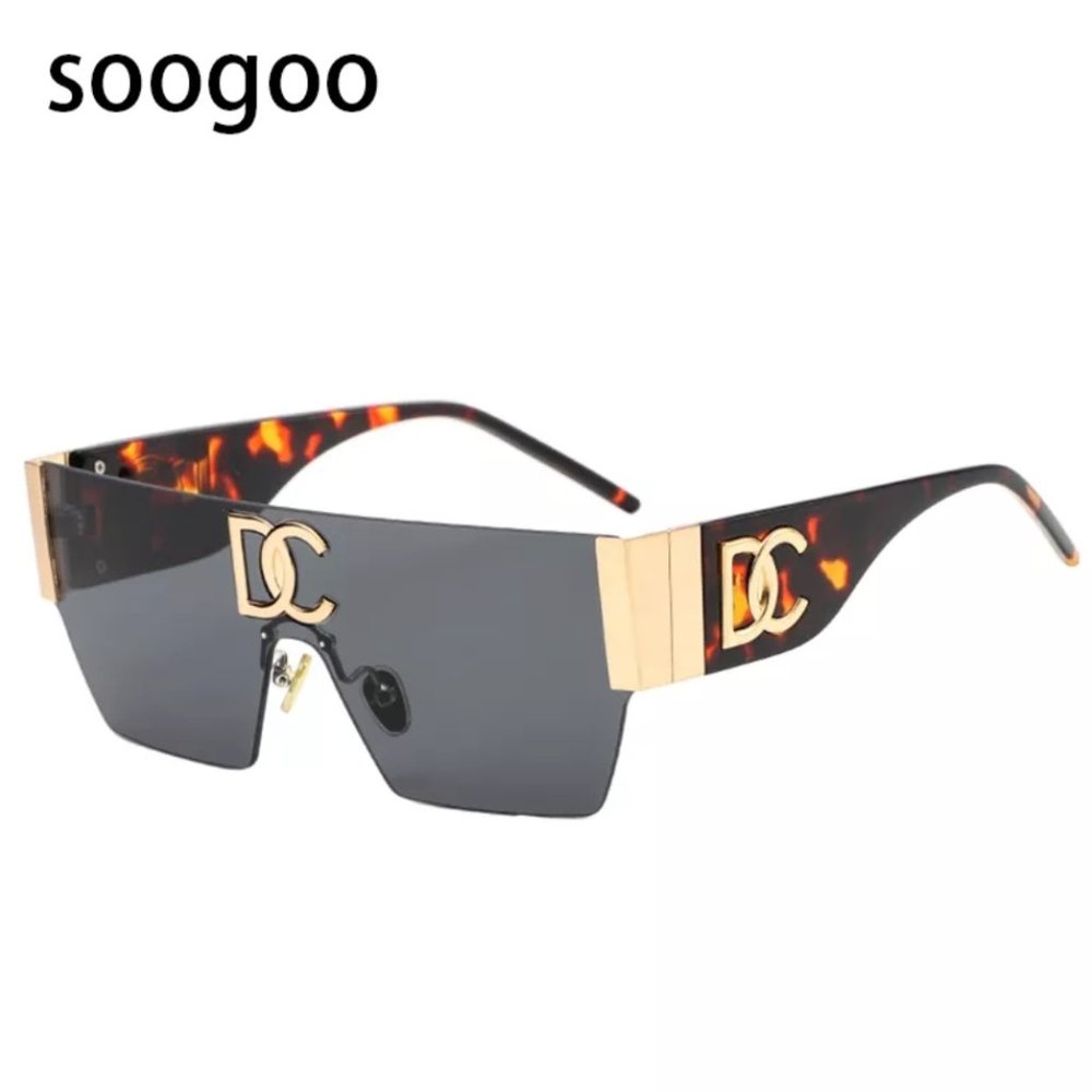 Vintage Square Rimless Sunglasses Women 2022 Fashion Luxury Brand Frameless